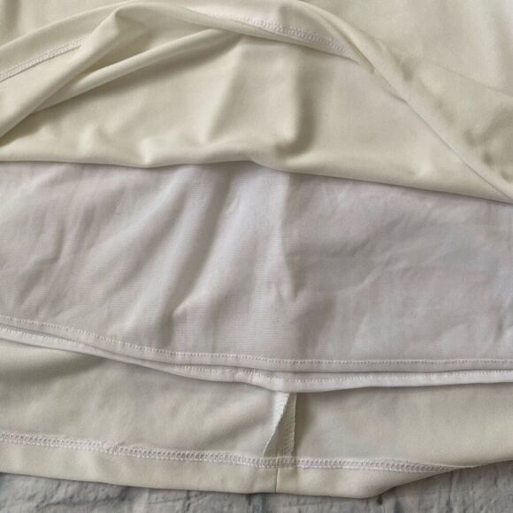 Moda International women 10 V-cut sleeveless lined midi dress black & white - Picture 8 of 12